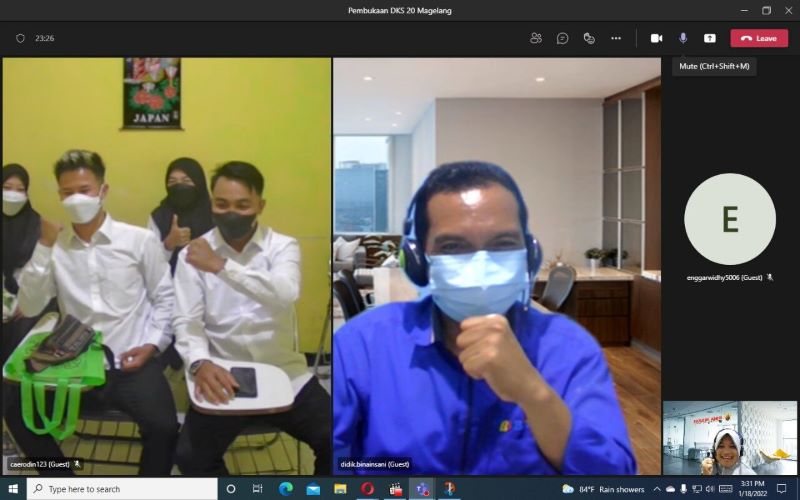 Pembukaan Kelas Kursus Bahasa Korea Reguler Sore Persiapan G to G Korea Angkatan 20 Bina Insani MTC Magelang