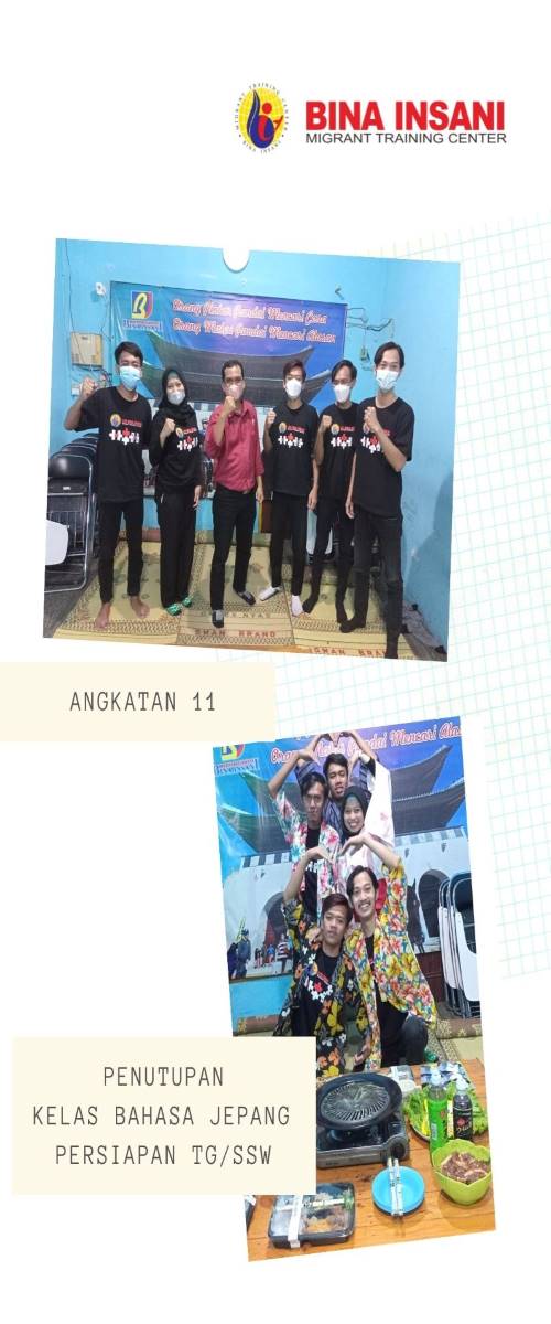 Telah Selesai Kelas Kursus Bahasa Jepang Persiapan TG/SSW Angkatan 11 Bina Insani MTC Yogyakarta