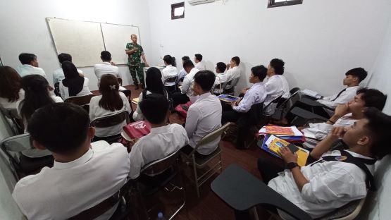 Kegiatan Fisik Mental dan Disiplin Dengan KORAMIL Kelas Kursus Bahasa Korea Intensif Persiapan G to G Korea Angkatan 148