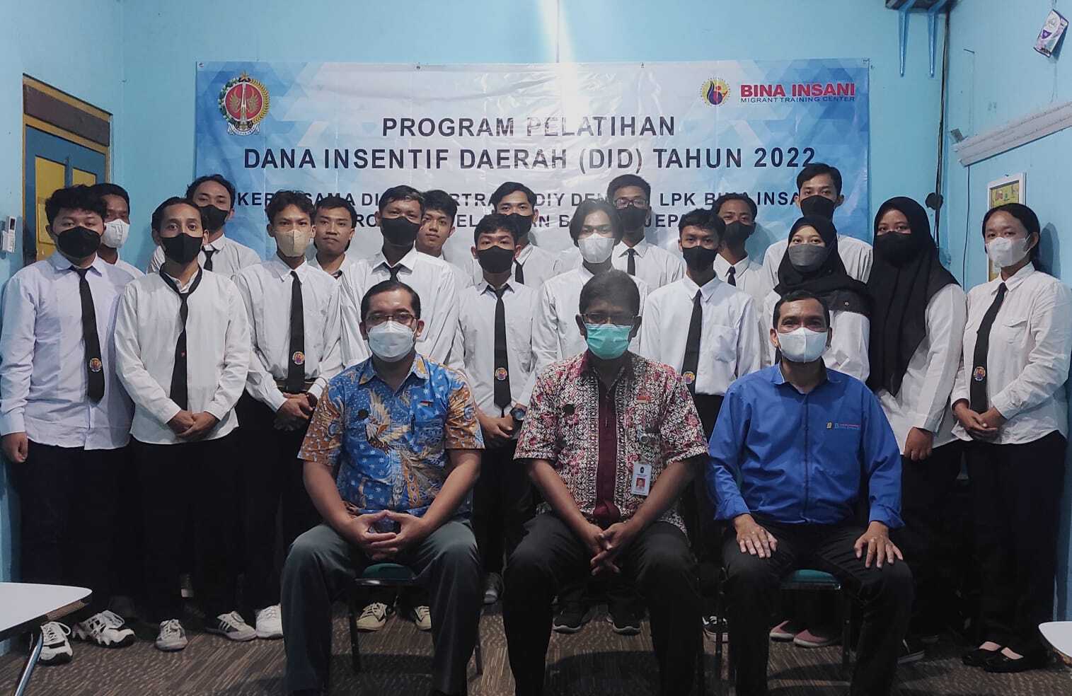 Bina Insani MTC dipercayai oleh Dinas Sosial Tenaga Kerja dan Transmigrasi untuk membuka Pelatihan Mensetsu DID DIY GRATIS tahun 2022.