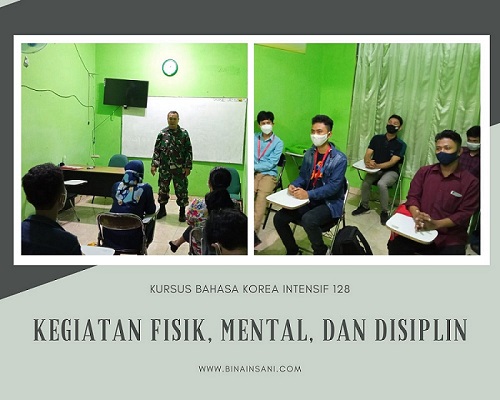 Fisik Mental Disiplin Koramil Umbulharjo bagi Kursus Bahasa Korea 